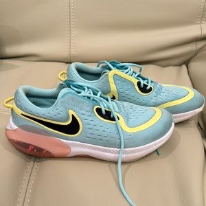 Nike Teal and Yellow Sneakers
